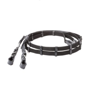 KAVALKADE  Wodze parciane 20mm 10 stoperów czarne