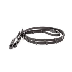 KAVALKADE Wodze gumowane 16mm 10 stoperów czarne