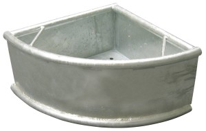 Kerbl Karmidło metalowe, narożne, 35 l